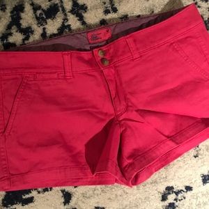 American Eagle Pink Khaki Short Shorts
